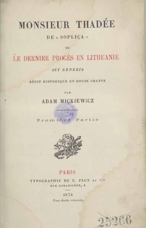 1876, tłum. Konstanty Przezdziecki, Polona