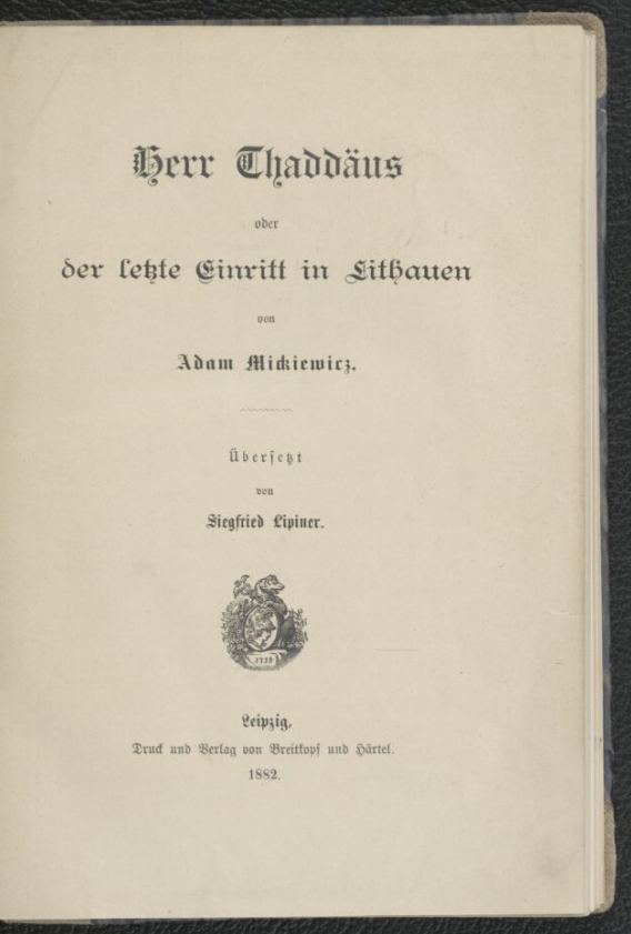 tłum. Siegfried Lipiner, 1882, Polona