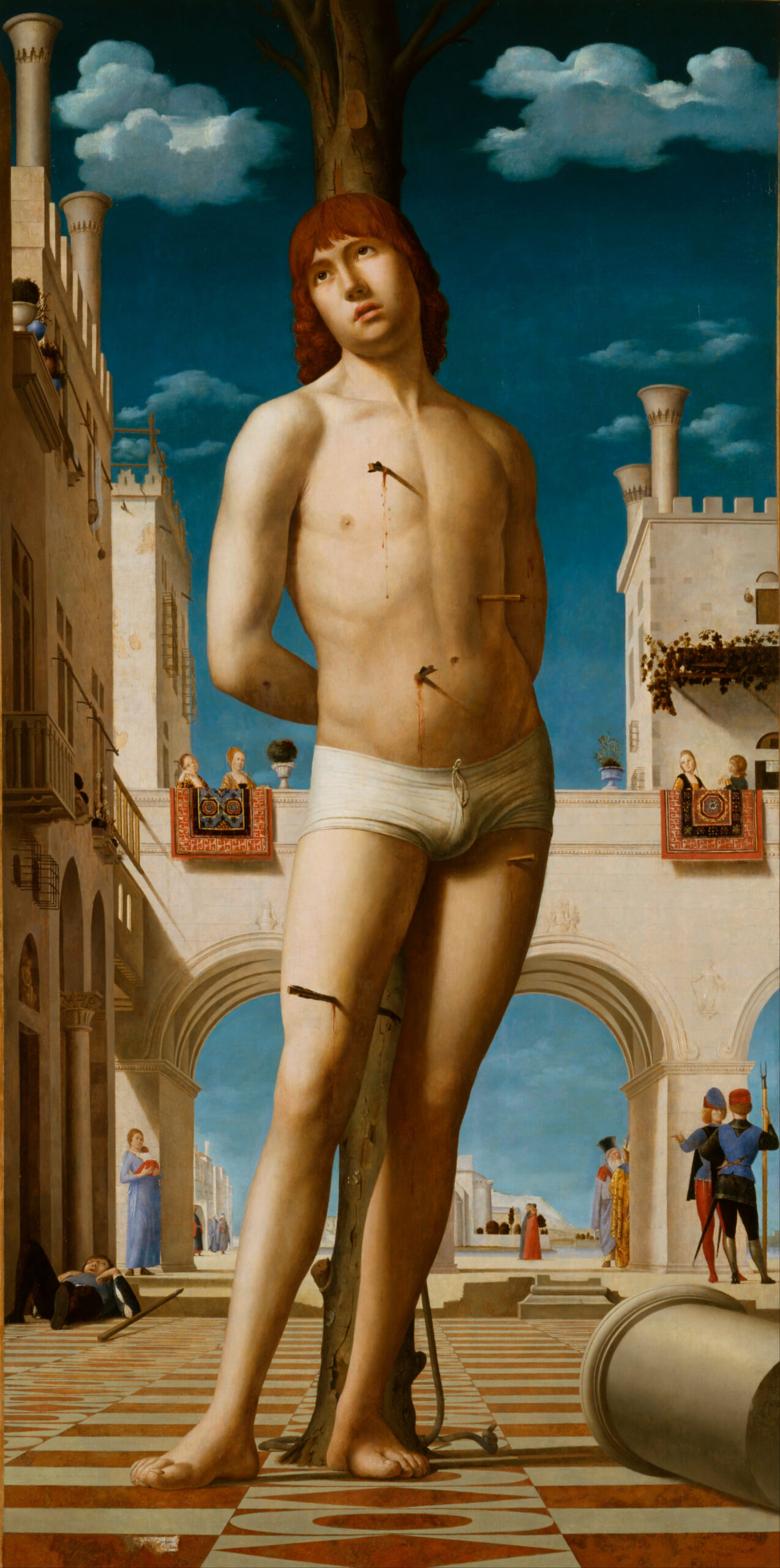 „Św. Sebastian”, Antonello da Messina, ok. 1478, Galeria Obrazów Starych Mistrzów, Drezno, źródło: Wikipedia 