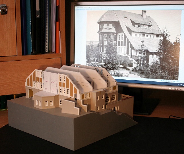 Diorama Boberhaus (przekrój), wykonał: Rainer Dierchen, materiały Lwóweckiego Towarzystwa Regionalnego