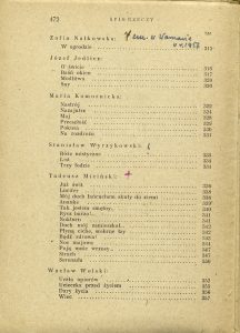 Tadeusz Żeleński, „Młoda Polska: wybór poezji”, Wydawnictwo Zakładu Narodowego im. Ossolińskich, Wrocław 1947