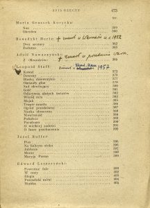 Tadeusz Żeleński, „Młoda Polska: wybór poezji”, Wydawnictwo Zakładu Narodowego im. Ossolińskich, Wrocław 1947