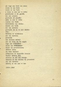 Tadeusz Różewicz, „Na powierzchni poematu i w środku”,  Czytelnik, Warszawa 1989