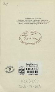 Tadeusz Różewicz, „Twarz”, Czytelnik, Warszawa 1966