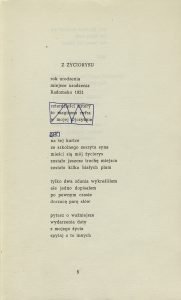 Tadeusz Różewicz, „Twarz”, Czytelnik, Warszawa 1966
