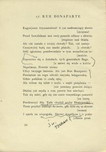 Stefan Napierski, „List do przyjaciela”,  Hoesick, Warszawa 1928