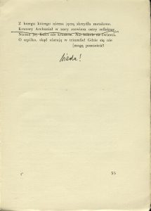 Stefan Napierski, „List do przyjaciela”,  Hoesick, Warszawa 1928
