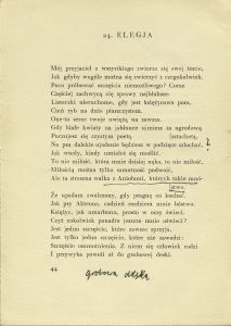 Stefan Napierski, „List do przyjaciela”,  Hoesick, Warszawa 1928
