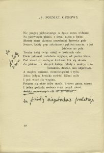 Stefan Napierski, „List do przyjaciela”,  Hoesick, Warszawa 1928
