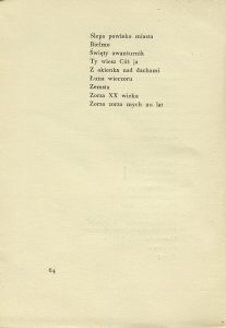 Stefan Napierski, „List do przyjaciela”,  Hoesick, Warszawa 1928