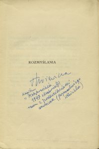 Antoni Lange, „Gdziekolwiek jesteś... Rozmyślania. Wiersze różne”, Wydawnictwo J. Mortkowicza, Warszawa 1931