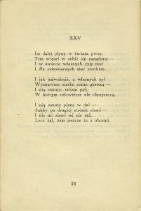Antoni Lange, „Gdziekolwiek jesteś... Rozmyślania. Wiersze różne”, Wydawnictwo J. Mortkowicza, Warszawa 1931