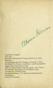 Paul Valery, „Mein Faust”, Deutscher Taschenbuch Verlag, Monachium 1963