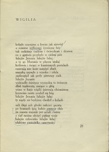 Józef Czechowicz, „Nuta człowiecza”, Hoesick, Warszawa 1939