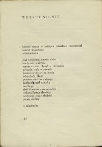 Józef Czechowicz, „Nuta człowiecza”, Hoesick, Warszawa 1939