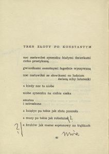 Stanisław Horak, „Jesień zaczyna się w nocy”, Wydawnictwo Literackie, Kraków 1961