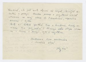 List Juliana Przybosia do Tadeusza Różewicza z lipca 1945
