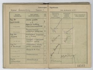 Książeczka legitymacyjna Tadeusza Różewicza, studenta historii sztuki na Wydziale Humanistycznym Uniwersytetu Jagiellońskiego