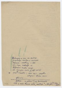 Tadeusz Różewicz, Stanisław Różewicz, scenariusz filmu Echo (reż. Stanisław Różewicz, 1964), uwagi Tadeusza Różewicza na stronie tytułowej maszynopisu