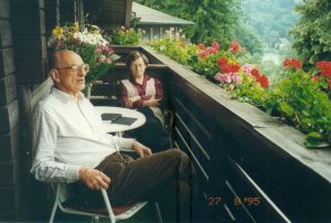 Zofia i Władysław Bartoszewscy podczas urlopu w Sankt Gilgen 1995, zbiory prywatne M. Barcza