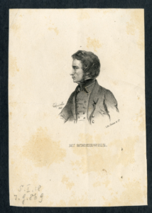 Émile Lassale (1813-1871), Portret Adama Mickiewicza, 1841. Litografia